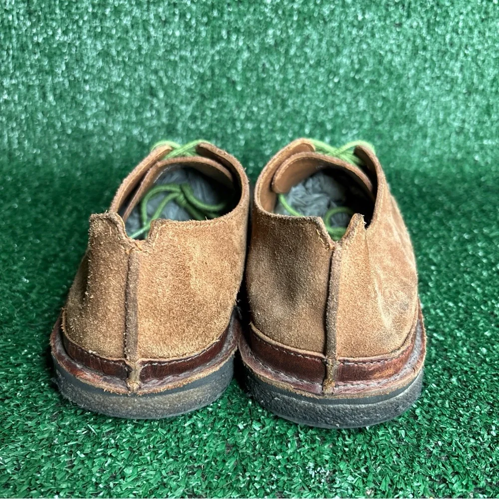 Ocean Minded Mens 9.5 Brown Hemp Suede Hobo Low Top Chukka Beach Shoes